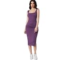 rosery paris Square Neck Sleeveless Black Bodycon