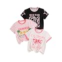 RoseSeek Girl's Graphic Tees Crewneck Summer T Shirt Tops Cute Clothes