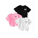RoseSeek Girl's Graphic Tees Crewneck Summer T Shirt Tops Cute Clothes