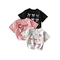 RoseSeek Girl's Graphic Tees Crewneck Summer T Shirt Tops Cute Clothes
