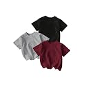 RoseSeek Girl's Shirts 3 Packs Graphic Tees Short Sleeve T Shirt