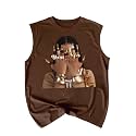RoseSeek Summer Retro Graphic Tank Top Hippop