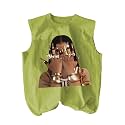 RoseSeek Summer Retro Graphic Tank Top Hippop
