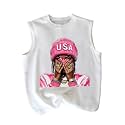RoseSeek Summer Retro Graphic Tank Top Hippop