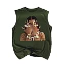 RoseSeek Summer Retro Graphic Tank Top Hippop