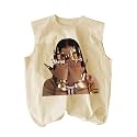 RoseSeek Summer Retro Graphic Tank Top Hippop