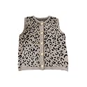 RoseSeek Women's Button Down Sweater Vest Sleeveless Crewneck Knit Knitwear