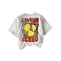 RoseSeek Women39s Cheetah Lemon Graphic T Shirts