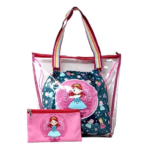 3-in-1 waterproof kids swim bag  wet amp dry compartment pool tote with zip pouch for boys amp girls  school beach amp travel