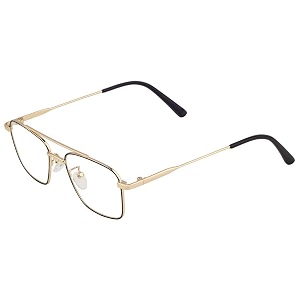 roshfort kids rectangular small transparent antiglare computer eyeglasses 9-14 years kids boys and girls