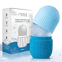 Ross Ice Roller for Face, Eyes & Neck – Reusable Icy Blue Facial Cube for Puffy Eyes, Glowing Skin, Skin Tightening, Cold Therapy, Pore Shrinking & Redness Relief – Face Massager for Skin Care