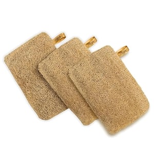 ross natural sun-dried loofah organic exfoliating bath sponge amp body scrubber for men amp women deep cleansing luffa for shower skincare amp body care eco-friendly amp biodegradable pack of 2