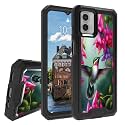 Rossy Case for Motorola Moto G 5G 2023, for Moto G 5G 2023 Phone Case with Hummingbird Pattern Dual Layer Hybrid Heavy Duty Shockproof Protection Cover Case for Motorola Moto G 5G 2023