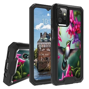 rossy for motorola moto g power 2023 case for moto g power 2023 phone case with hummingbird pattern for women men dual layer hybrid heavy duty shockproof protection case for moto g power 2023 6534