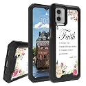 Rossy Case for Motorola Moto G 5G 2023, for Moto G 5G 2023 Phone Case with 1-37 Bible Verse Christian Pattern Dual Layer Hybrid Heavy Duty Shockproof Protection Cover Case for Motorola Moto G 5G 2023