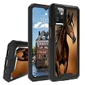 Rossy for Motorola Moto G Power 2023 Case for Moto G Power 2023 Phone Case with Horses Running Pattern for Women Men Dual Layer Hybrid Heavy Duty Shockproof Protection Case for Moto G Power 2023 6.5"