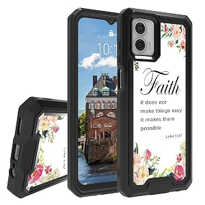 rossy case for motorola moto g 5g 2023 for moto g 5g 2023 phone case with 1-37 bible verse christian pattern dual layer hybrid heavy duty shockproof protection cover case for motorola moto g 5g 2023