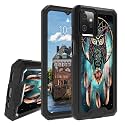 Rossy for Motorola Moto G Power 2023 Case for Moto G Power 2023 Phone Case with Owl Dream Catcher Pattern Dual Layer Hybrid Heavy Duty Shockproof Protection Cover Case for Moto G Power 2023 6.5"