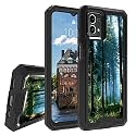 Rossy for Motorola Moto G Power 2023 Case for Moto G Power 2023 Phone Case with Nature Misty Forest Pattern Dual Layer Hybrid Heavy Duty Shockproof Protection Cover Case for Moto G Power 2023 6.5"