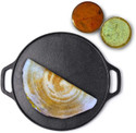 roston Cast Iron Tawa Dosa Cookware Flat