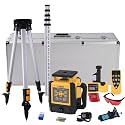Rotary Laser Level Kit, 206HR Degree 360 Self-Leveling Laser Level