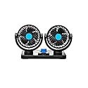 Rotating Double Head Fan Electric Operate For All Car Dashboard