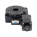 Rotating Platform, 360° 99.21LBS Capacity High-Precision Electric Rotating Machine Optical Rotary Platform Worm Gear Rotary Table with Scale Ring for Scientific Experiments 3D Scanning Measurement