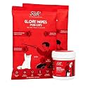 ROTH Monthly Care Kit for Cats | Dental Wipes + 2 x 4 pc Grooming Gloves | Full Month Pet Care Solution | Vet Formulated Hygiene Kit