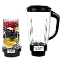 Juicer Milkshake Jar and Bullet Jar for Mixer Grinder Set of 2 Juicer Jar ABS Plastic (1500ML & 530ML)