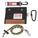 Rough Enough Wallet for Teen Boys, with Keychain Neck Lanyard, Black