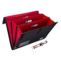 Rough Enough Expanding File Folder, Accordion Document Organizer, Black