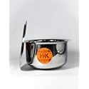 Round Bottom PatilaBhagonaTapeliHandi Stainless Steel with LID