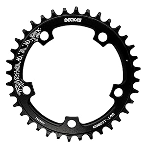 round chainring 110bcd 36t 38t 40t 42t 44t 46t 48t 50t 52t narrow wide chainring for 7 to 12 speed chains black 36t