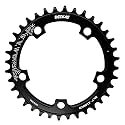 Round Chainring 110BCD 36T 38T 40T 42T 44T 46T 48T 50T 52T Narrow Wide Chainring for 7 to 12 Speed Chains (Black 36T)