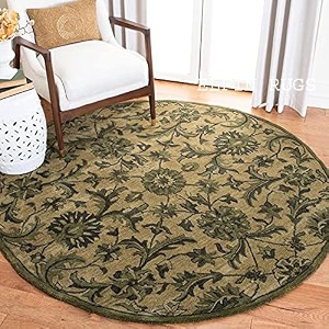 round handmade thick woolen anti slip carpet and rugs for living room bedroom hall dinning room rugs 3x3 size
