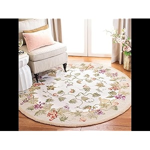 round handmade thick woolen anti slip carpet and rugs for living room bedroom hall dinning room 4x4 size