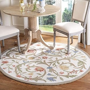 round handmade thick woolen anti slip carpet and rugs for living room bedroom hall dinning room etc 11x11 feet