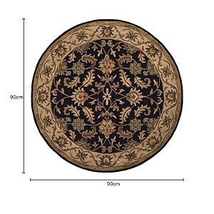 round handmade thick woolen anti slip carpet and rugs for living room bedroom hall dinning room rugs 3x3 size