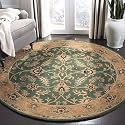 Round Handmade Thick Woolen Anti Slip Carpet and Rugs for Living Room Bedroom Hall Dinning Room etc 8x8 feet Rugs