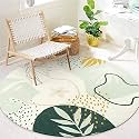 Round Handmade Thick Woolen Anti Slip Carpet and Rugs for Living Room Bedroom Hall Dinning Room etc 7x7 Size