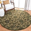Round Handmade Thick Woolen Anti Slip Carpet and Rugs for Living Room Bedroom Hall Dinning Room Carpet 6x6 Size