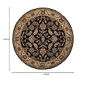 Round Handmade Thick Woolen Anti Slip Carpet and Rugs for Living Room Bedroom Hall Dinning Room 4x4 Size