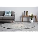 Round Handmade Thick Woolen Anti Slip Carpet and Rugs for Living Room Bedroom Hall Dinning Room etc 11x11 feet