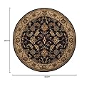 Round Handmade Thick Woolen Anti Slip Carpet and Rugs for Living Room Bedroom Hall Dinning Room Rugs 3x3 Size