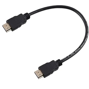 hdmi short cable for laptop amp pc round hdmi 14v - 30 cm 2 piece typically used for close connections amp in setups where minimal cable length is required