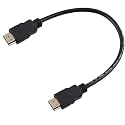 HDMI Short Cable for Laptop &amp; PC (Round HDMI 1.4V - 30 CM (2 Piece)) Typically Used for Close Connections &amp; in setups Where Minimal Cable Length is Required