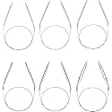 Breevo Circular Knitting Needles Set Round Metal Steel Size 4 36 Inch