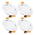 Round LED Downlight 4in DC12V 3W White 4pcs, Under Cabinet Lighting - IP44 Waterproof, Energy Saving, Ideal for RVs, Boats, Campers
