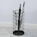 Round Metal Umbrella Stand, Black, 25 x 50 CM