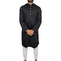 Round Neck Collar Cotton Kurtas for Men
